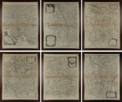Lotto Composto da Sei Carte Geografiche
