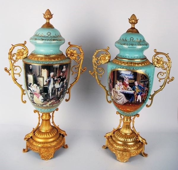 Coppia di vasi  - Asta House sale - Da un'importante collezione napoletana - Galleria Pananti Casa d'Aste