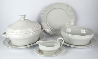 Richard Ginori- Antico Doccia Bianco Servizio da Tavola