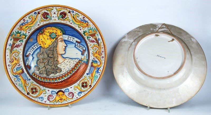 Anonimo, XIX - XX Sec. - Coppia di Piatti da Parete
