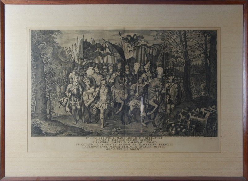 Anonimo, XIX - XX Sec. - Paulus III Pont Max Carolo V Imperatori Contra Luteranos...