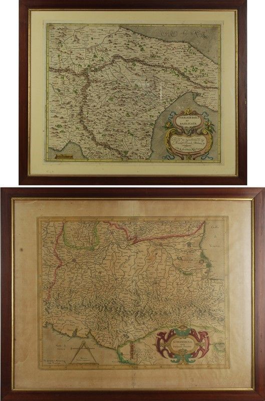 Coppia di carte geografiche