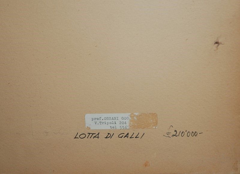 Gogliardo Ossani - Lotta di Galli