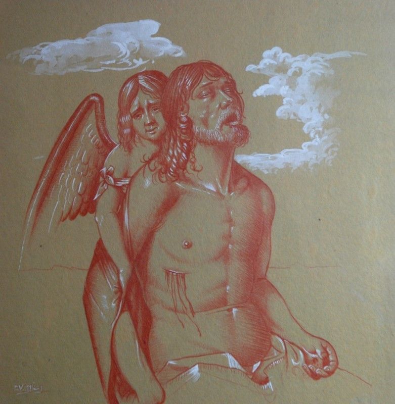 Anonimo, XX Sec. - Cristo in Pietà (da Antonello da Messina)