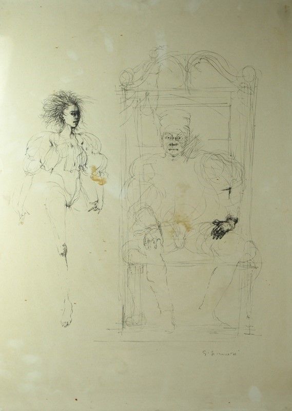 Somarè Guido - Coppia di Disegni