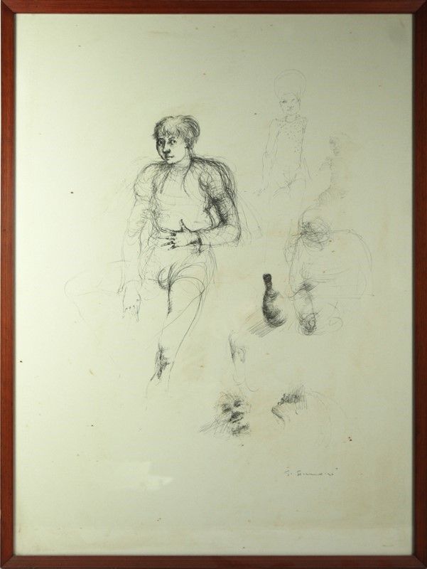 Somarè Guido - Coppia di Disegni