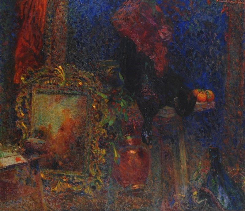 Plinio Nomellini - Interno con Natura Morta