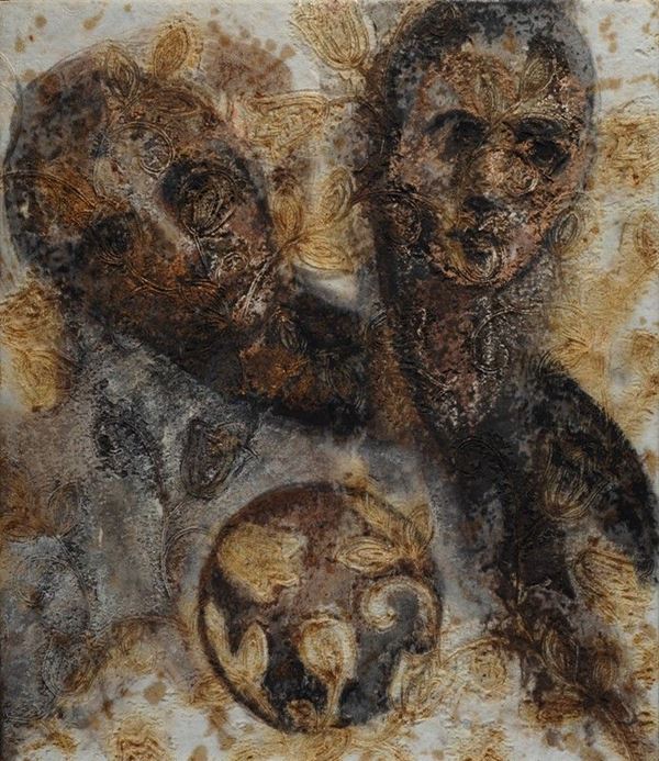 Bruno Ceccobelli : Abbracci di stasi  (2006)  - Tecnica mista su tavola - Auction STORART - ARTE MODERNA E CONTEMPORANEA - IV - Galleria Pananti Casa d'Aste