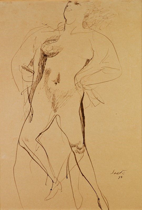 Bruno Saetti - Nudo di donna