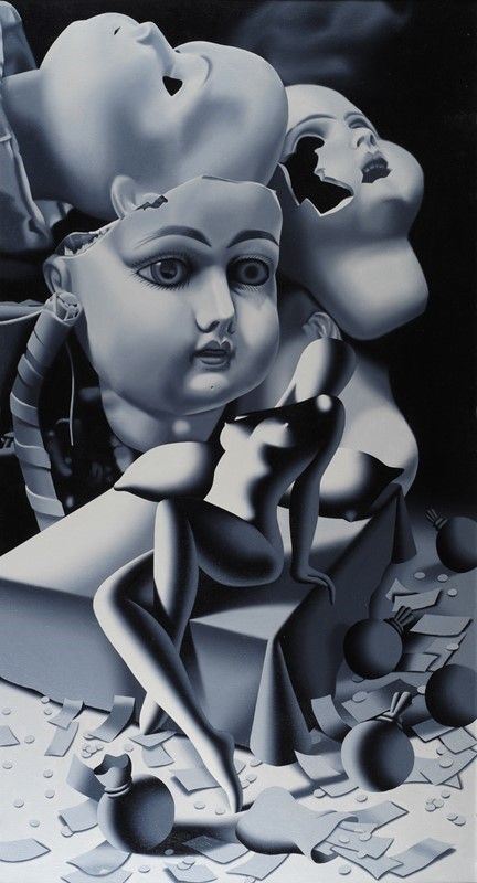 Mark Kostabi - Le Bambole di Ieri