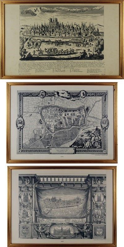 Lotto Composto da Tre Carte Geografiche
