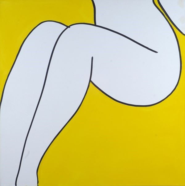 Marco Lodola : Senza titolo  - Acrilico su tela - Asta Arte moderna e contemporanea - III - Galleria Pananti Casa d'Aste