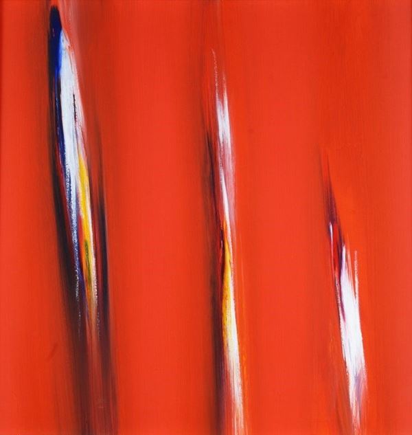 Ennio Finzi : Il verso del colore in rosso  (2009)  - Acrilico su tela - Asta Arte moderna e contemporanea - III - Galleria Pananti Casa d'Aste