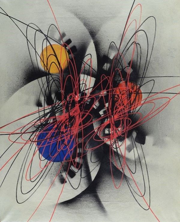 Roberto Crippa : Spirali  (1951)  - Olio su tela - Auction Arte moderna e contemporanea - III - Galleria Pananti Casa d'Aste