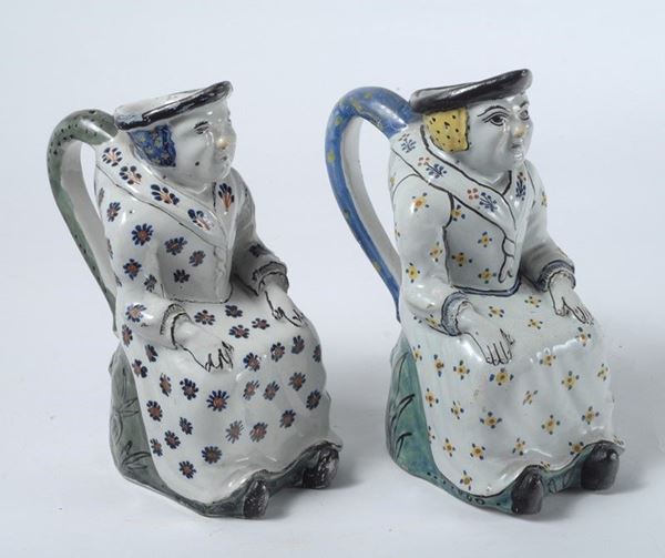 Due brocche antropomorfe  - Auction Antiquariato e Arte orientale - I - Galleria Pananti Casa d'Aste