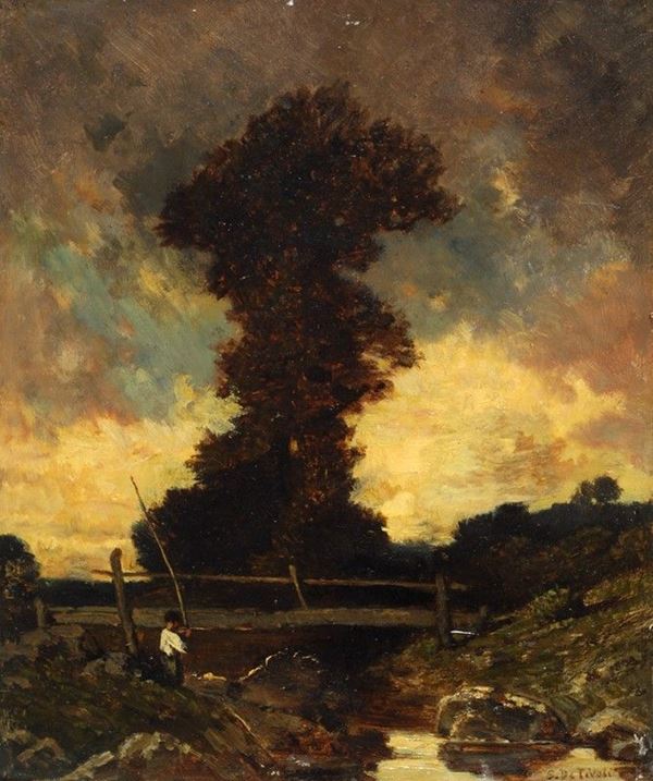 Serafino De Tivoli - Paesaggio toscano