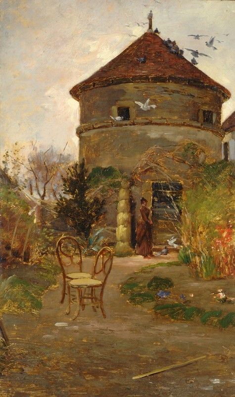 Serafino De Tivoli : Francia, scene di vita in campagna  - Olio su tela - Auction Autori del XIX e XX sec. - II - Galleria Pananti Casa d'Aste