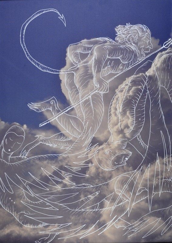 Luca Matti : Senza titolo (dalla serie "Nuagessines")  (2016)  - Dibond in tecnica mista - Asta Arte moderna e contemporanea - III - Galleria Pananti Casa d'Aste
