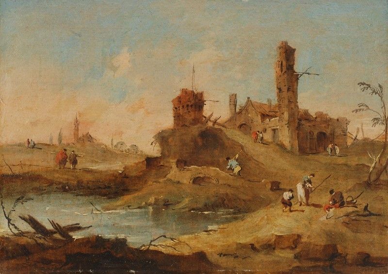 Francesco Guardi - Lotto Composto da Quattro Capricci
