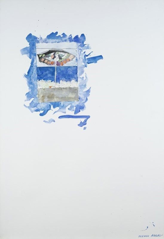 Franco Angeli : Senza titolo  (1978)  - Matita e acquarello su carta - Asta Arte moderna e contemporanea - III - Galleria Pananti Casa d'Aste