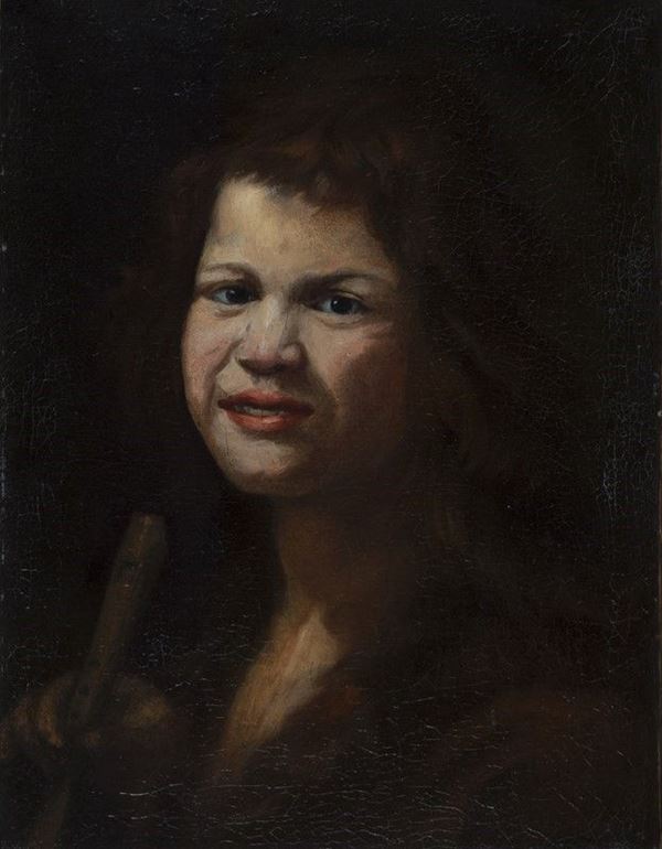 Scuola Olandese, XVII sec. : Flautista  - Olio su tela - Auction Antiquariato - I - Galleria Pananti Casa d'Aste