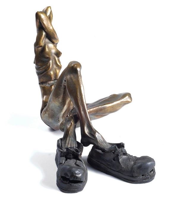 Sergio Vacchi : Nudo di donna  - Bronzo - Asta AUTORI DEL XX SEC - Galleria Pananti Casa d'Aste