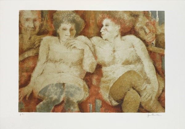 Remo Squillantini - Donne sedute
