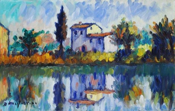 Dino Migliorini : Paesaggio  - Auction AUTORI DEL XX SEC - Galleria Pananti Casa d'Aste