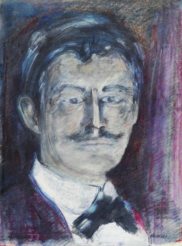 Piero Vignozzi : Da Munch  - Pastelli su  cartoncino - Auction ARTE MODERNA - Galleria Pananti Casa d'Aste