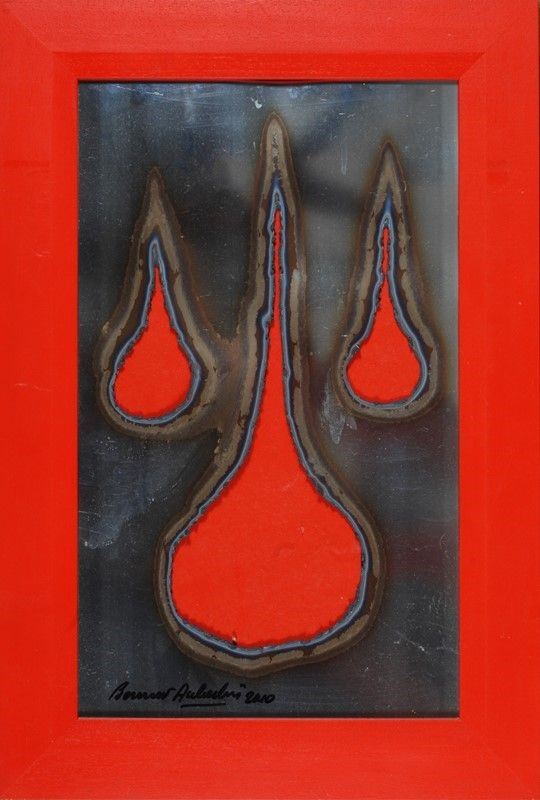 Bernard Aubertin : Senza titolo  (2010)  - Combustione su lamiera - Auction Arte moderna e contemporanea - III - Galleria Pananti Casa d'Aste