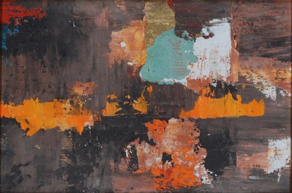 Toti Scialoja : Prova per tela  (1965)  - Tecnica mista su cartone - Auction Arte moderna e contemporanea - III - Galleria Pananti Casa d'Aste
