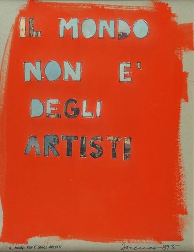 Il Mondo Non È degli Artisti