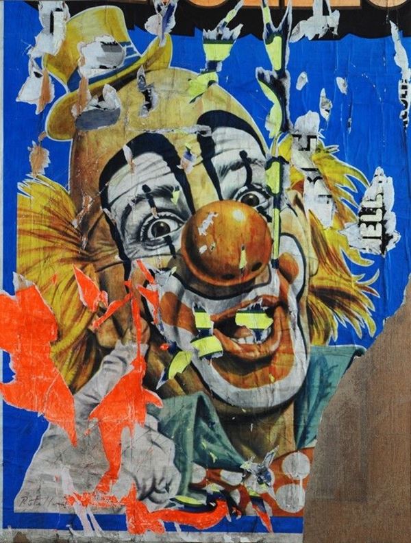 Mimmo Rotella - Il Pagliaccio