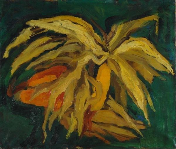 Carlo Levi : Pannocchie  - Olio su tela - Auction Arte moderna e contemporanea - III - Galleria Pananti Casa d'Aste