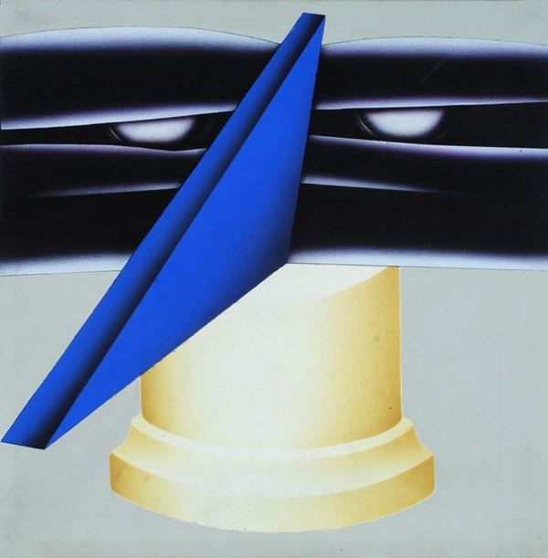 Umberto Mariani - Vanni Viviani : Un naso blu per due  (1973)  - Acrilici su tela - Asta Arte moderna e contemporanea - III - Galleria Pananti Casa d'Aste