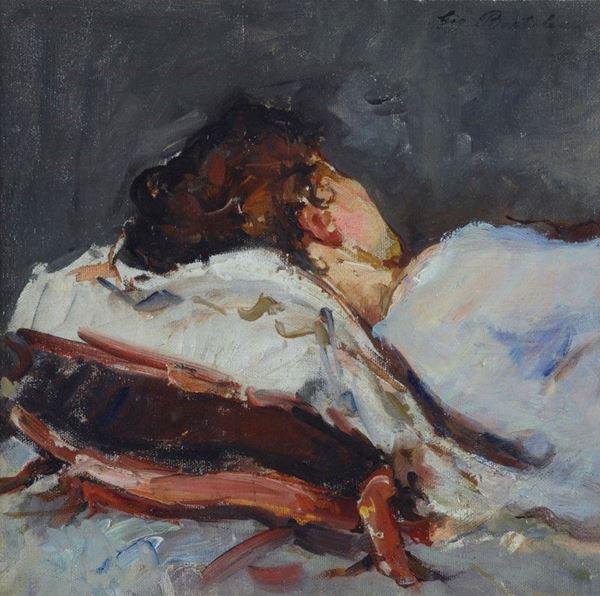 Giovanni Bartolena - Ragazza che dorme