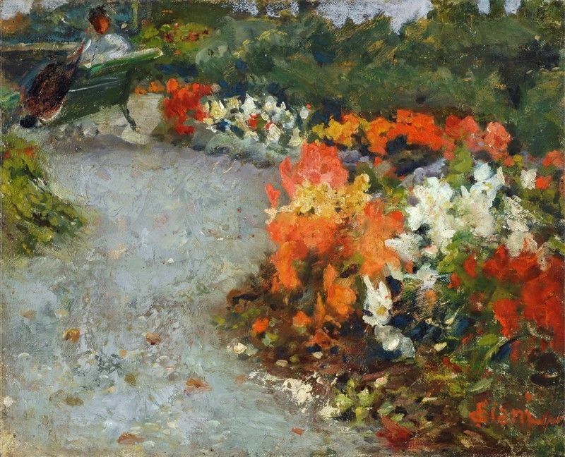 Cesare Ciani - Giardino con Fiori