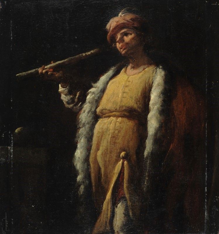 Attr. a Gottfried Schlaken - Ritratto di un Musicante