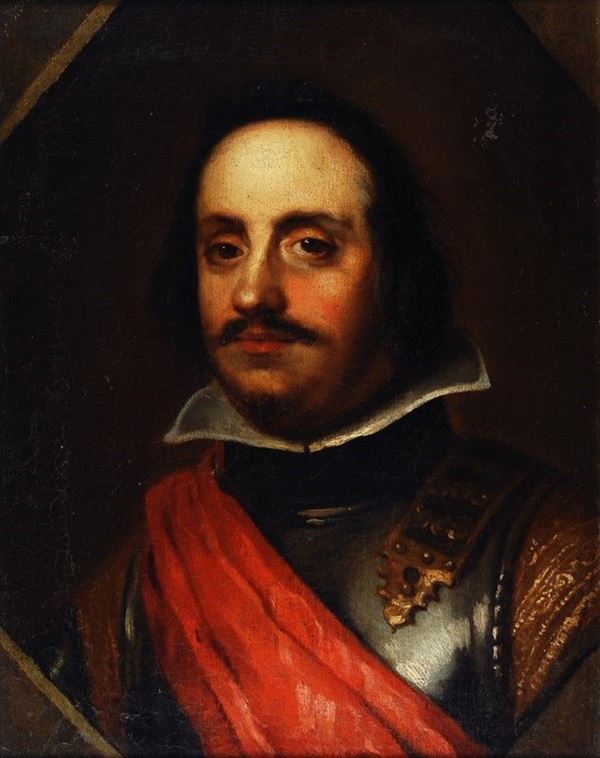 Scuola Fiamminga, XVII sec. : Ritratto di cavaliere   - Olio su tela - Auction Antiquariato - I - Galleria Pananti Casa d'Aste