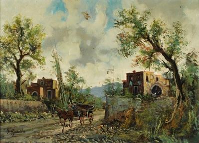 Paesaggio con Carrozza