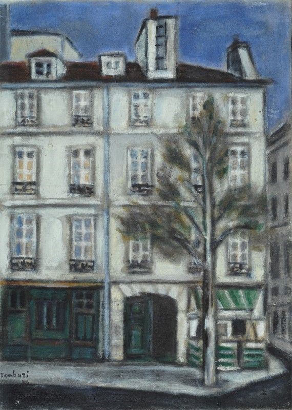 Orfeo Tamburi - Strada con Palazzo
