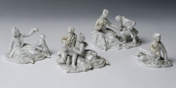 Quattro gruppi di figure  - Auction FURNISHINGS AND OBJECTS - Galleria Pananti Casa d'Aste