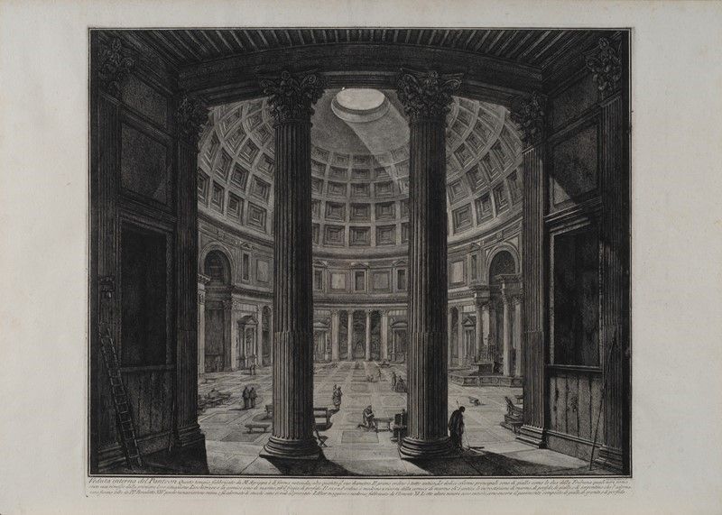 Lotto Composto da Quattro Stampe Tratte dalle "vedute di Roma Disegnate ed Incise da Giambattista...