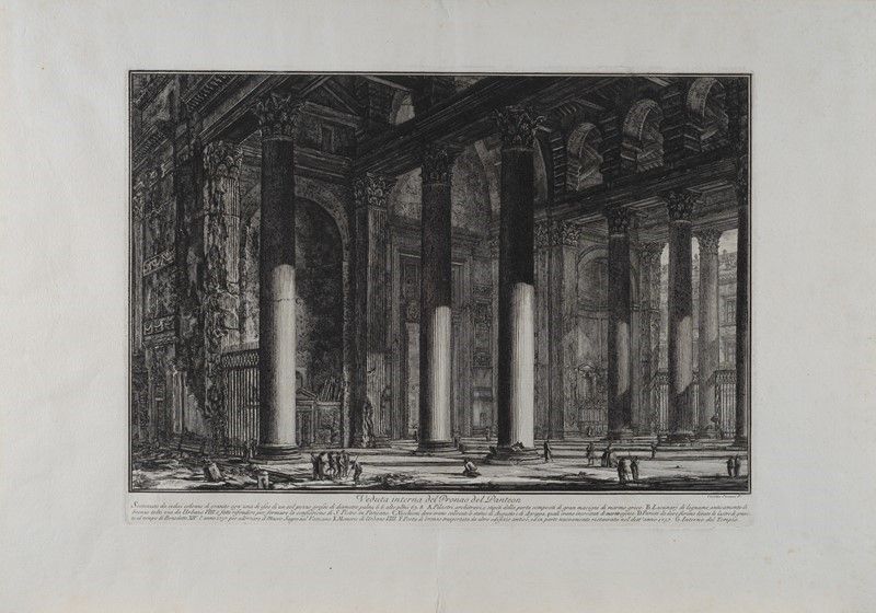 Lotto Composto da Quattro Stampe Tratte dalle "vedute di Roma Disegnate ed Incise da Giambattista...