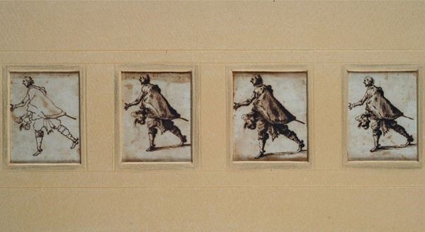 Jaques Callot - Quattro studi di figura 