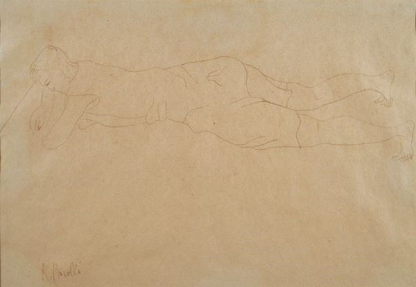 Renato Birolli - Figura sdraiata
