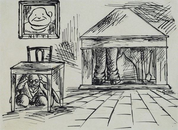 Ottone Rosai - Vignetta satirica