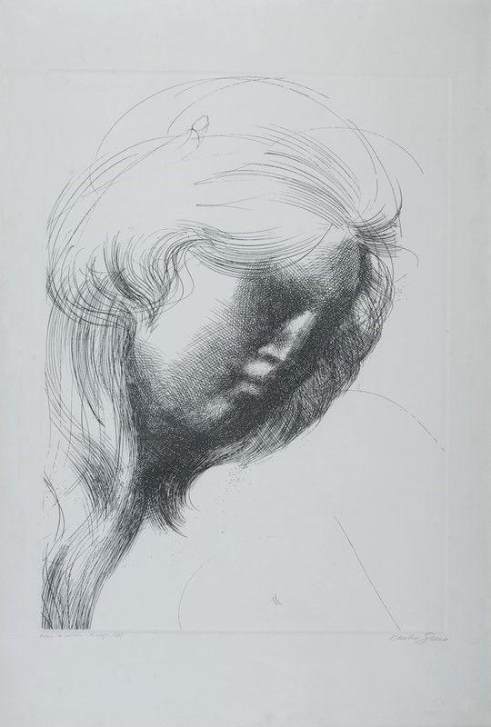 Emilio Greco : Teodora  (1970)  - Acquaforte - Auction GRAFICA ED EDIZIONI - Galleria Pananti Casa d'Aste