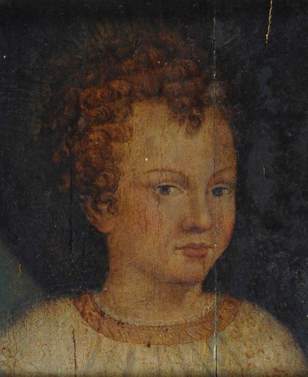 Scuola Toscana, fine XVI sec. : Gesù bambino  - Olio su tavola - Auction STORART - I - Galleria Pananti Casa d'Aste