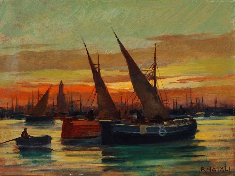 Renato Natali - "tramonto/marina"